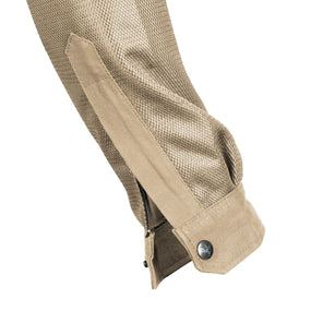 Protective Summer Mesh Shirt - Khaki Solid