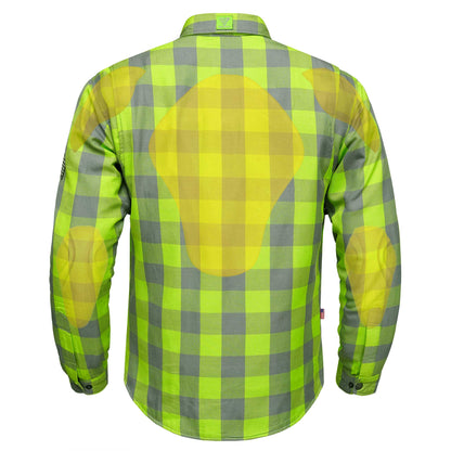 Protective Flannel Shirt - The Acid Crasher Checkered with Pads