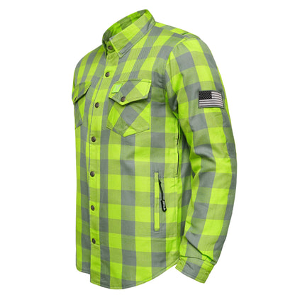 Protective Flannel Shirt - The Acid Crasher Checkered with Pads
