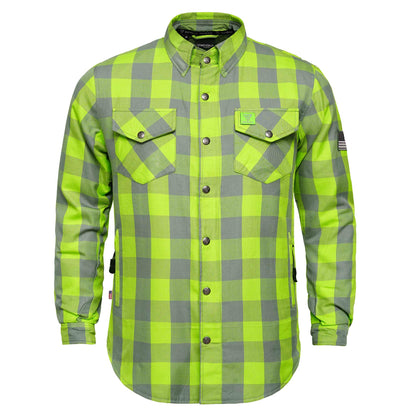 Protective Flannel Shirt - The Acid Crasher Checkered with Pads