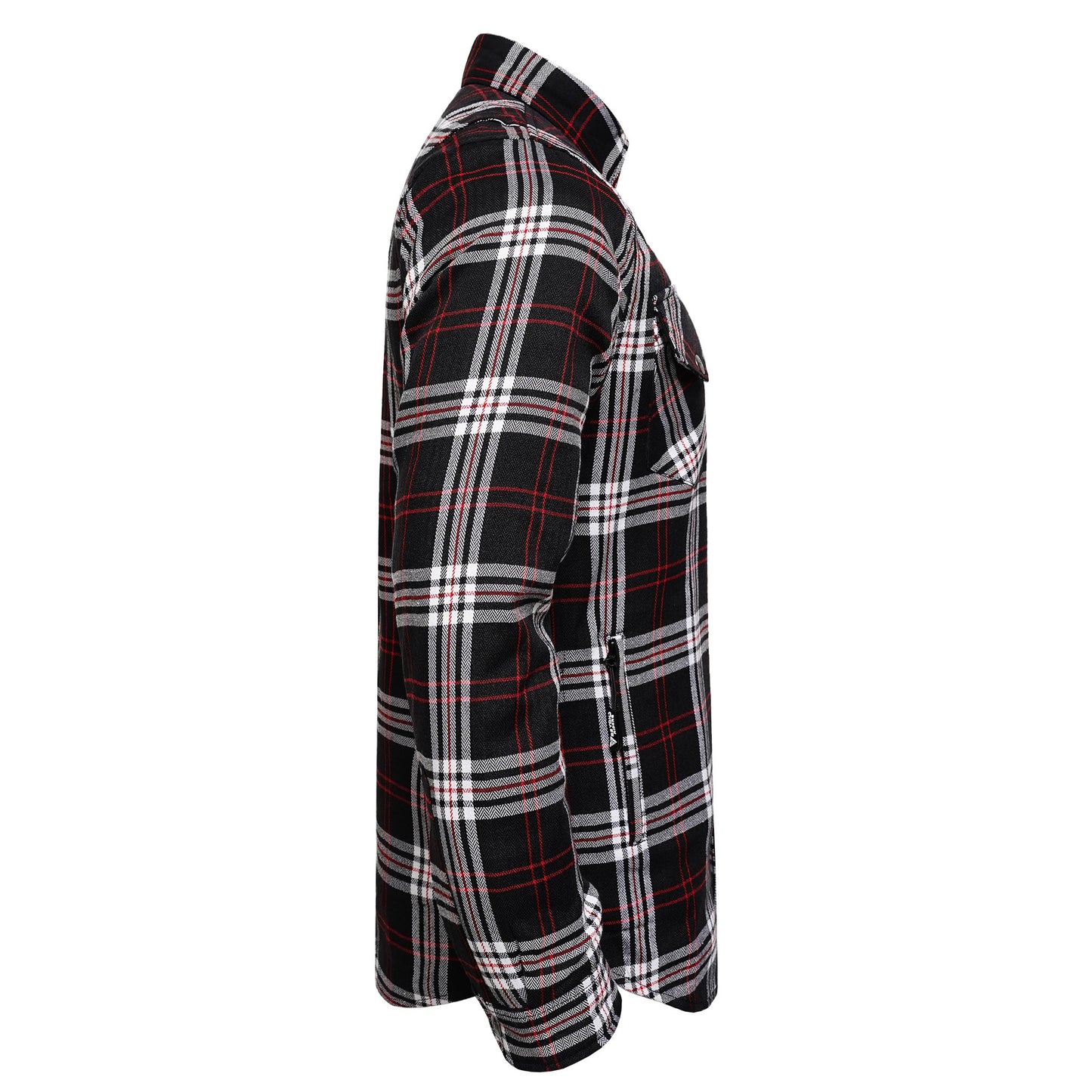 Protective Flannel Shirt for Men - Crimson Grid