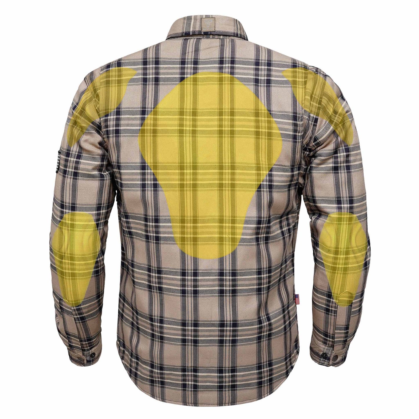 Protective Flannel Shirt For Men - Desert Spirit Plaid with Pads