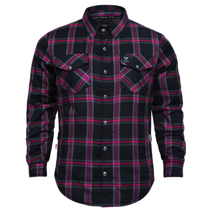 Protective Flannel Shirt For Men - The Raven Plaid with Pads