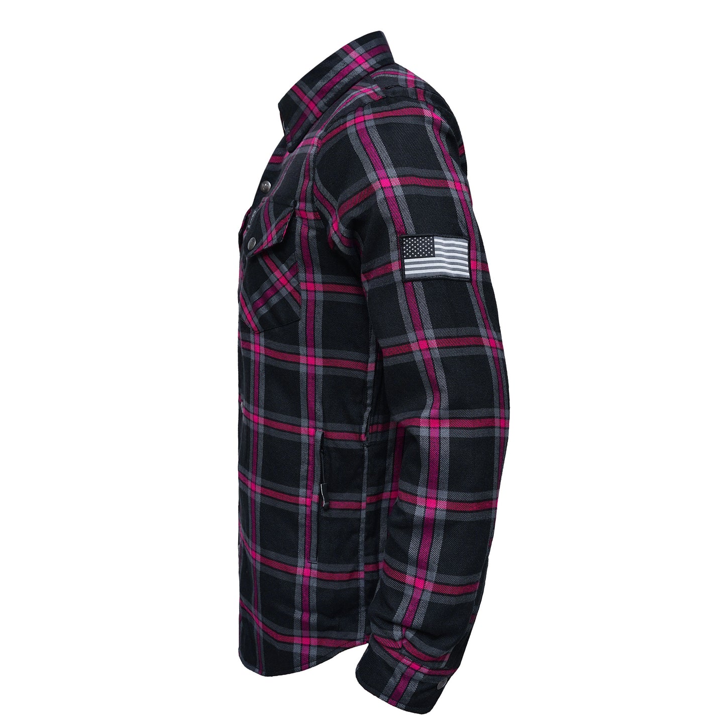 Protective Flannel Shirt For Men - The Raven Plaid with Pads