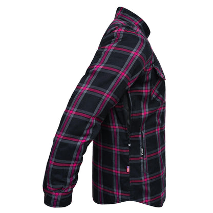 Protective Flannel Shirt For Men - The Raven Plaid with Pads
