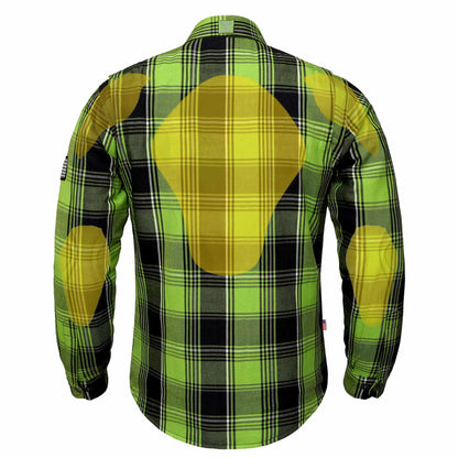 Protective Flannel Shirt For Men - Viper Tracer Plaid with Pads
