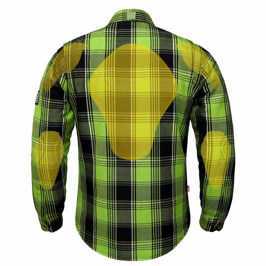 Protective Flannel Shirt For Men - Viper Tracer Plaid with Pads