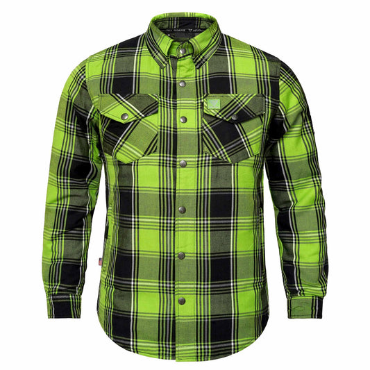 Protective Flannel Shirt For Men - Viper Tracer Plaid with Pads