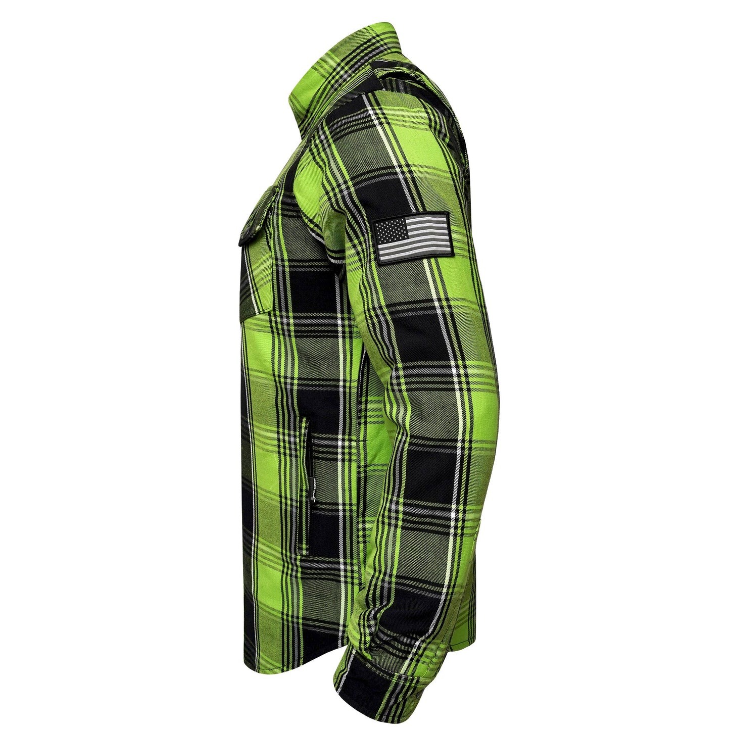 Protective Flannel Shirt For Men - Viper Tracer Plaid with Pads