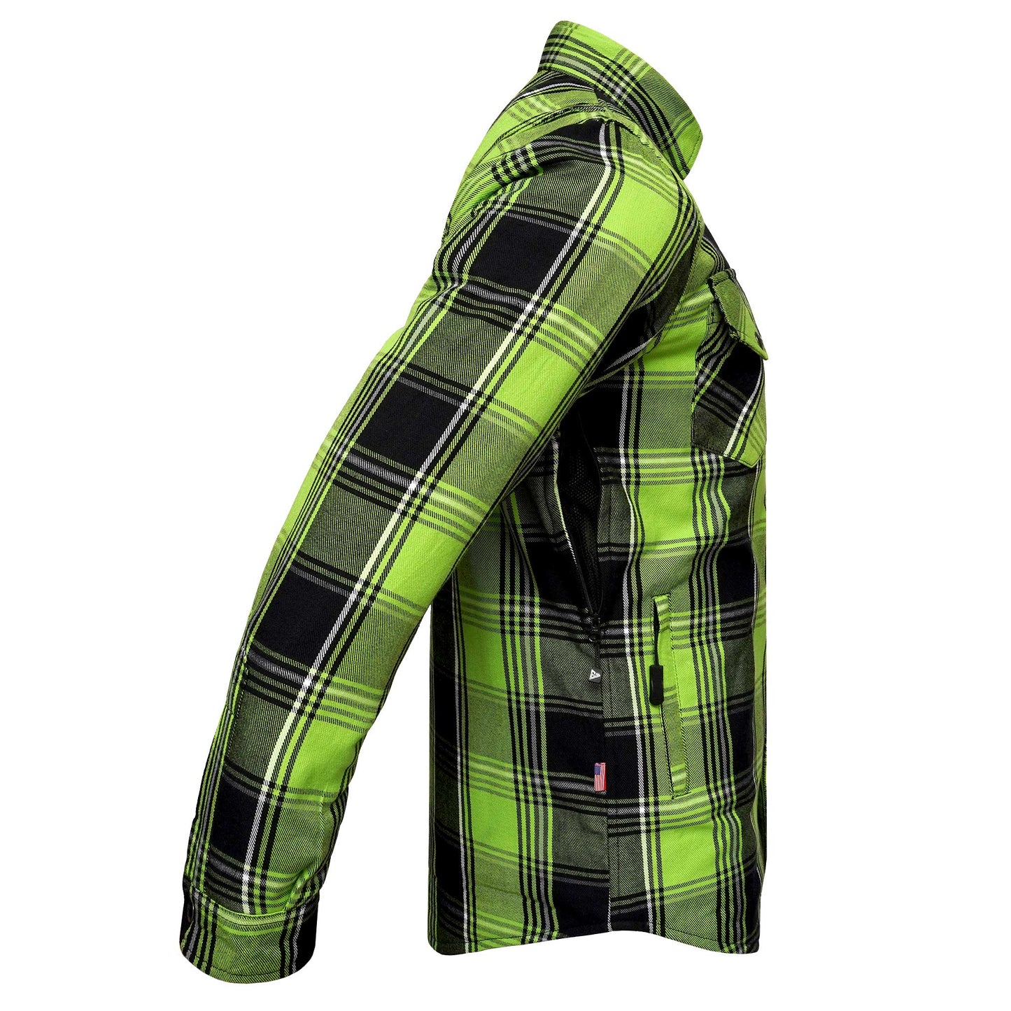 Protective Flannel Shirt For Men - Viper Tracer Plaid with Pads