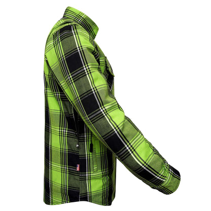 Protective Flannel Shirt For Men - Viper Tracer Plaid with Pads