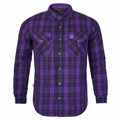 Protective Flannel Shirt For Men - Voodoo Reaper Plaid with Pads