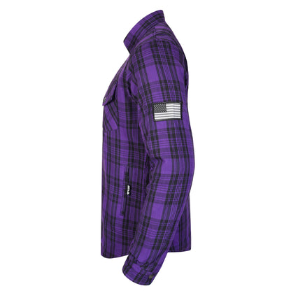 Protective Flannel Shirt For Men - Voodoo Reaper Plaid with Pads