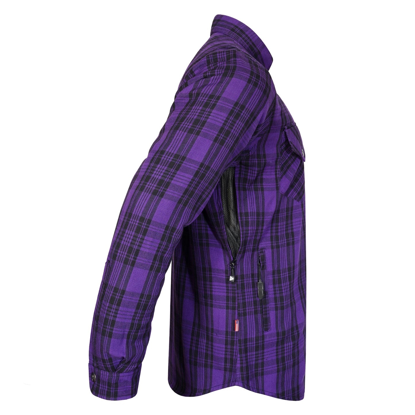 Protective Flannel Shirt For Men - Voodoo Reaper Plaid with Pads