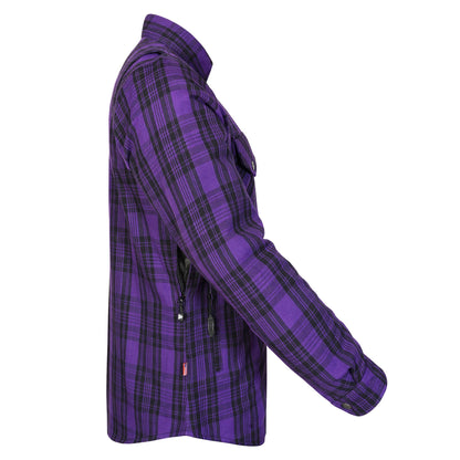 Protective Flannel Shirt For Men - Voodoo Reaper Plaid with Pads