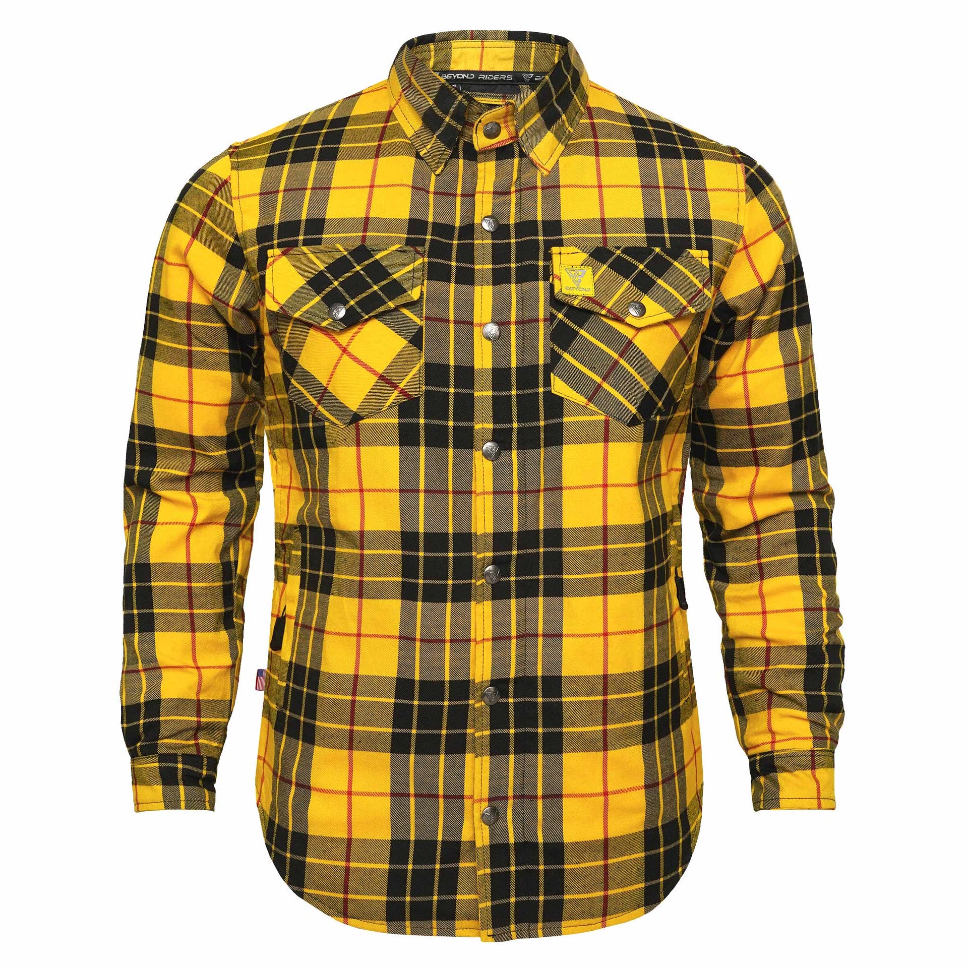 black and yellow mens dress shirt Button Up Shirt Black Gold Yellow Trim Solid Long Sleeve Casual Men Dress Party