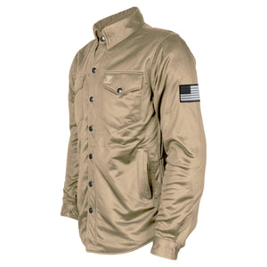 Ultra Protective Shirt - Khaki Solid with Pads