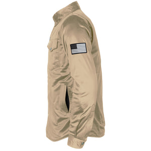 Ultra Protective Shirt - Khaki Solid with Pads