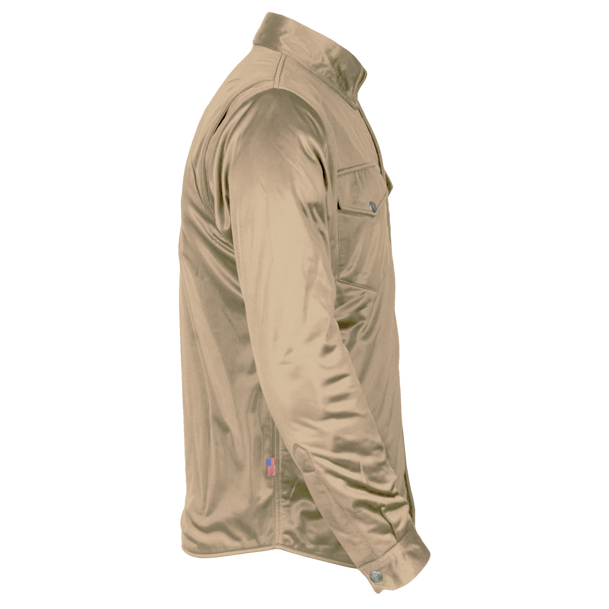 Ultra Protective Shirt - Khaki Solid with Pads