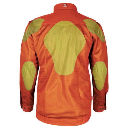 Men's-Summer-Mesh-Shirt-Orange-Solid-Back-With-Pads