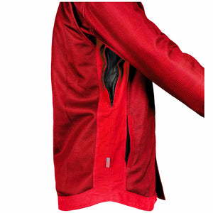 Men's-Summer-Mesh-Shirt-Red-Solid-Right-FWD