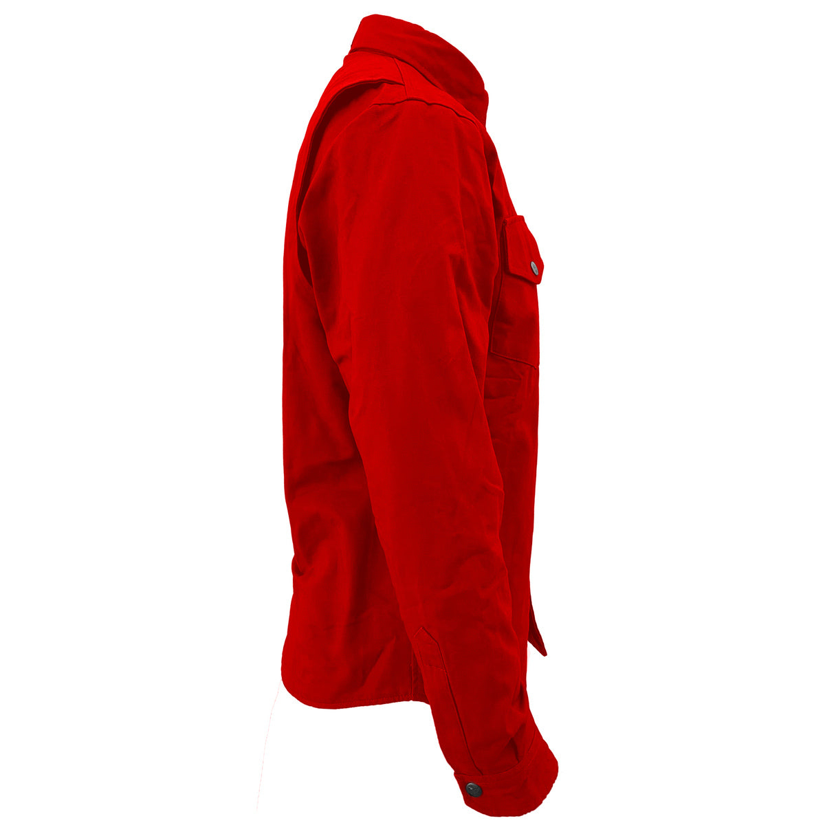 Protective Canvas Jacket for Men - Red with Pads