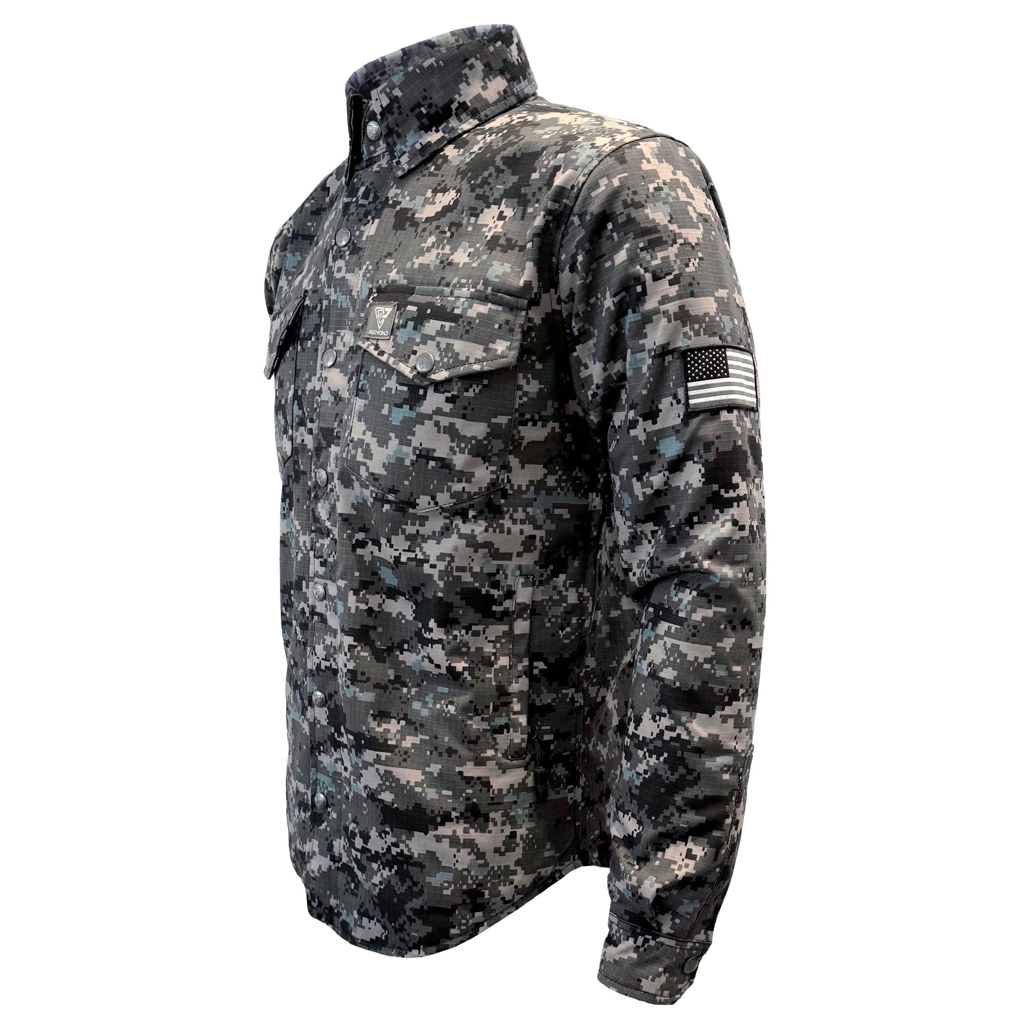 Protective Camouflage Shirt "Devil Six" - with Pads