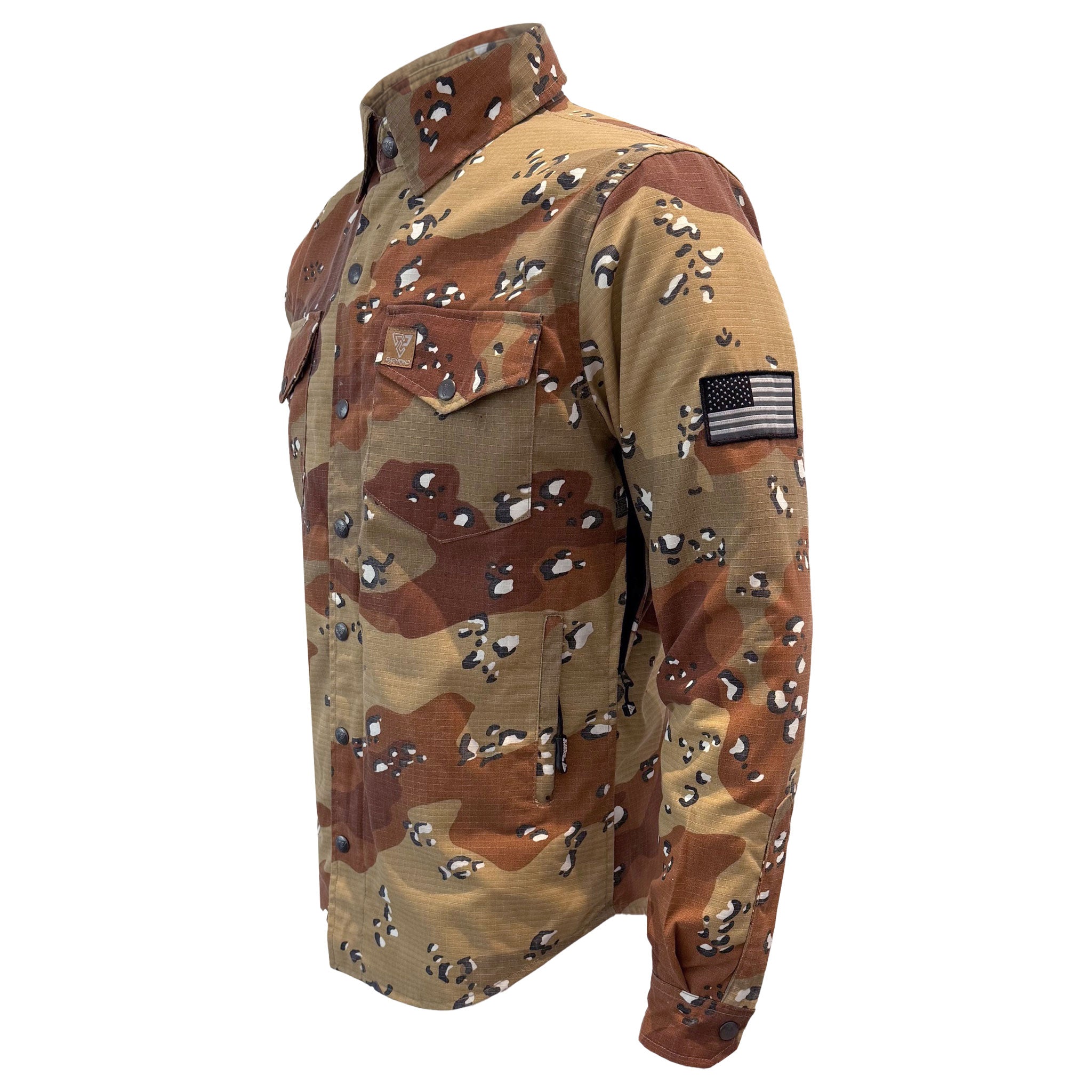 Protective Camouflage Shirt "Dagger Two" - Desert Color with Pads