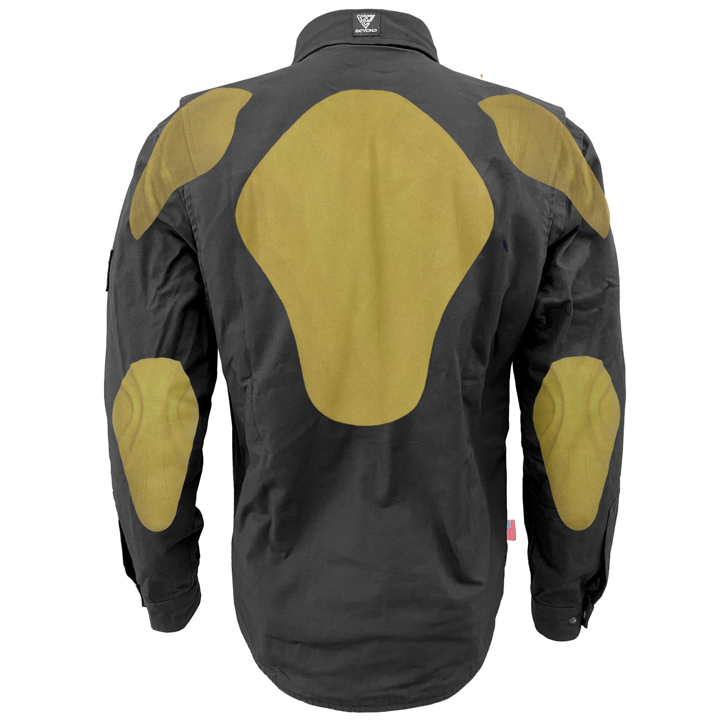 Protective Canvas Jacket for Men - Dark Grey with Pads