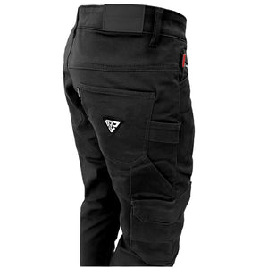 SALE Relaxed Fit Cargo Pants - Black with Pads