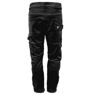 Relaxed Fit Cargo Pants - Black with Pads