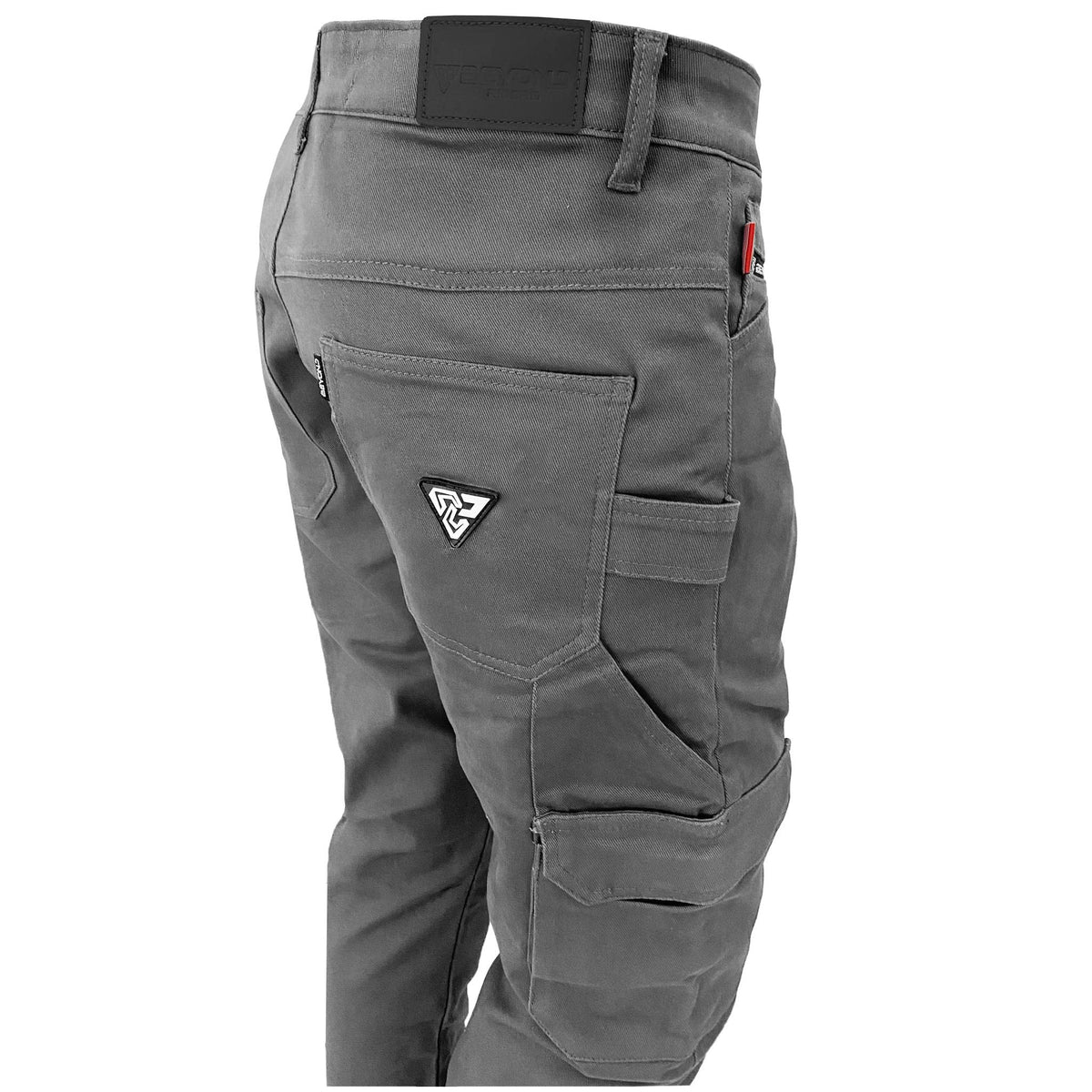 Relaxed Fit Cargo Pants - Grey with Pads – Beyond Riders