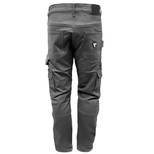 Relaxed Fit Cargo Pants - Grey with Pads