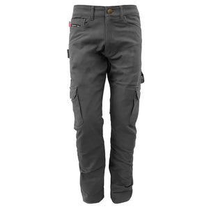 Relaxed Fit Cargo Pants - Grey with Pads