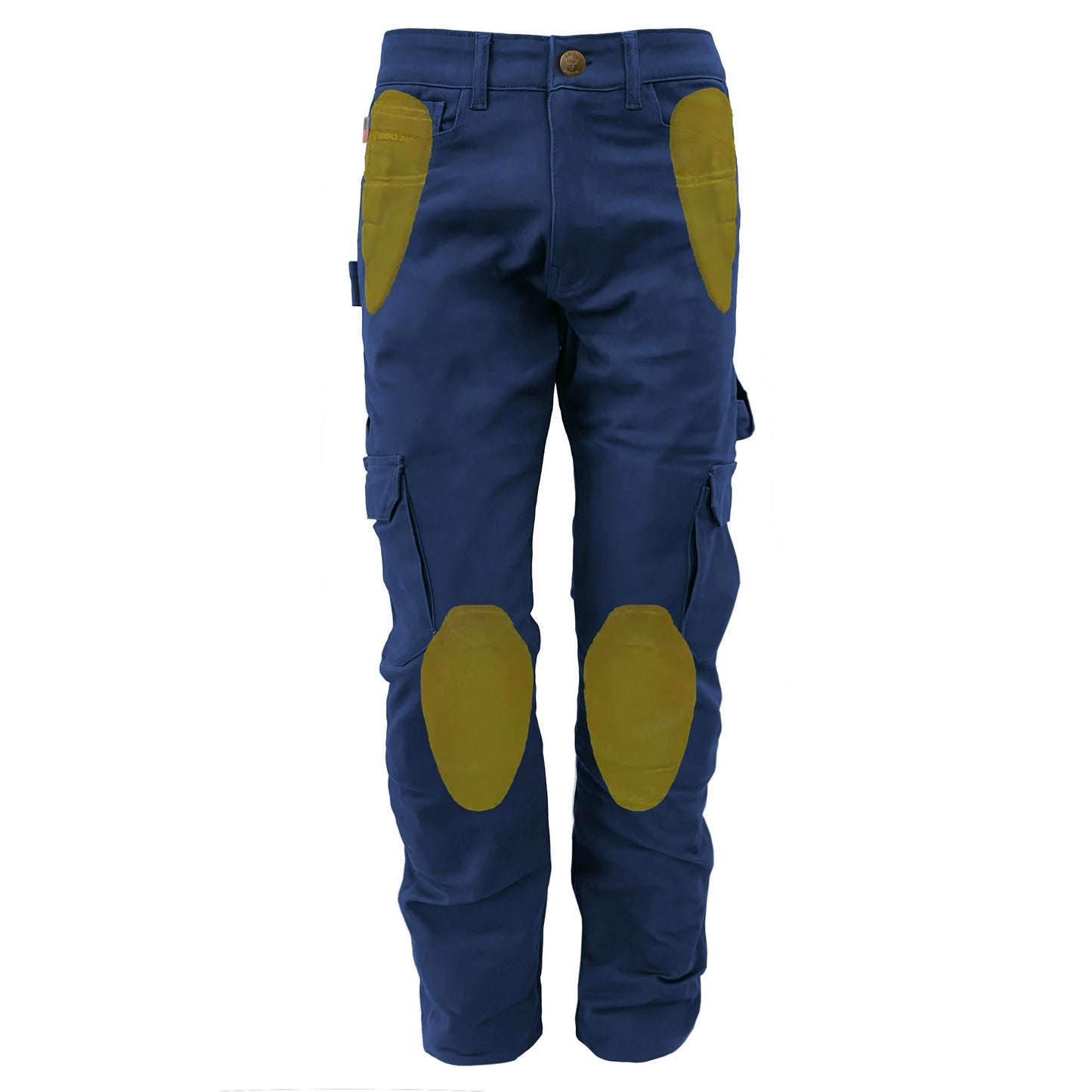 SALE Loose Fit Cargo Pants (Extra Wide) - Navy Blue with Pads
