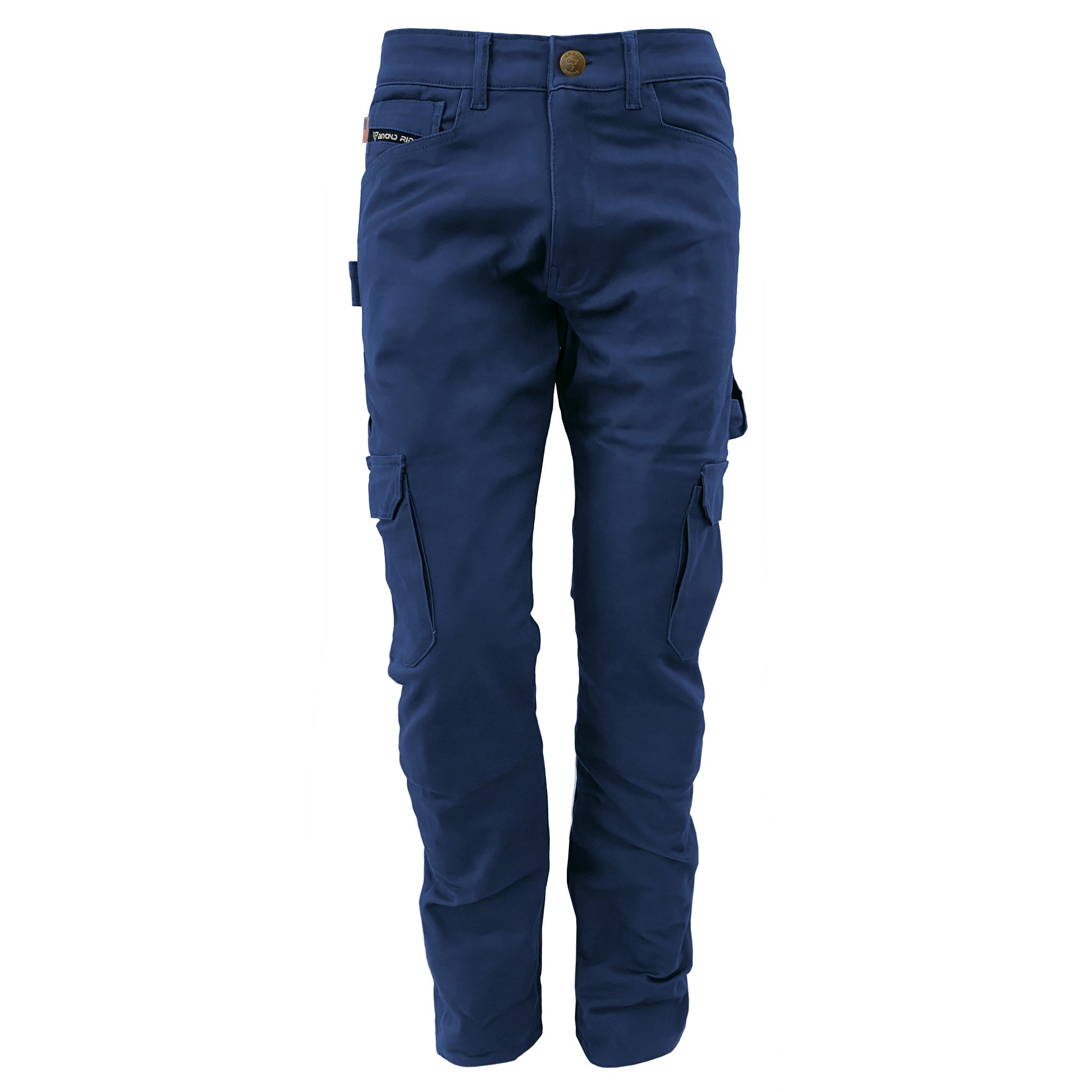 Men's-Cargo-Pants-Relaxed-Fit-Color-Navy-Blue-Front