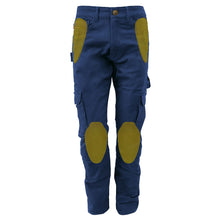 Men's-Cargo-Pants-Relaxed-Fit-Color-Navy-Blue-Front-With-Pads
