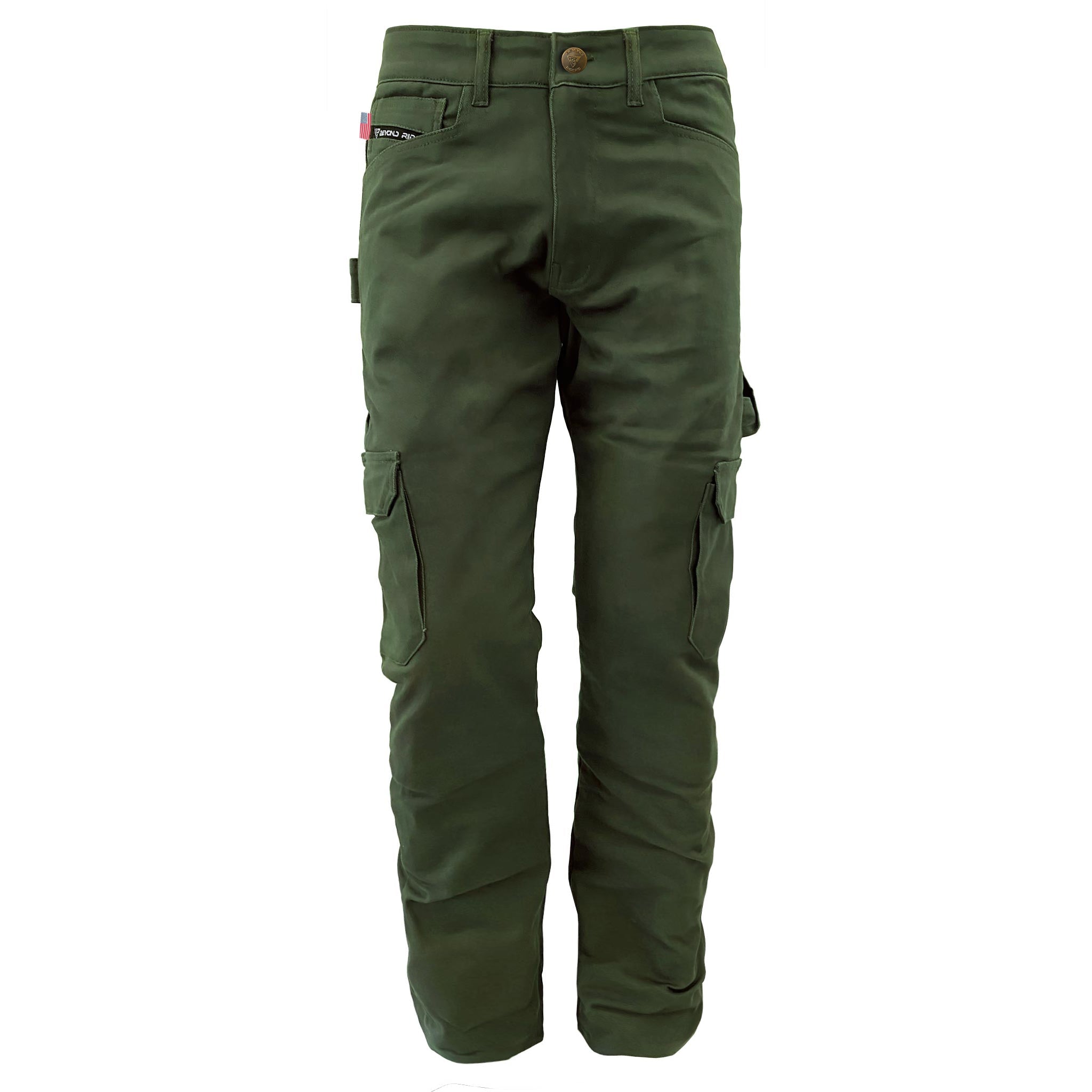 SALE Loose Fit Cargo Pants Army Green with Pads