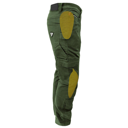 SALE Loose Fit Cargo Pants (Extra Wide) - Army Green with Pads