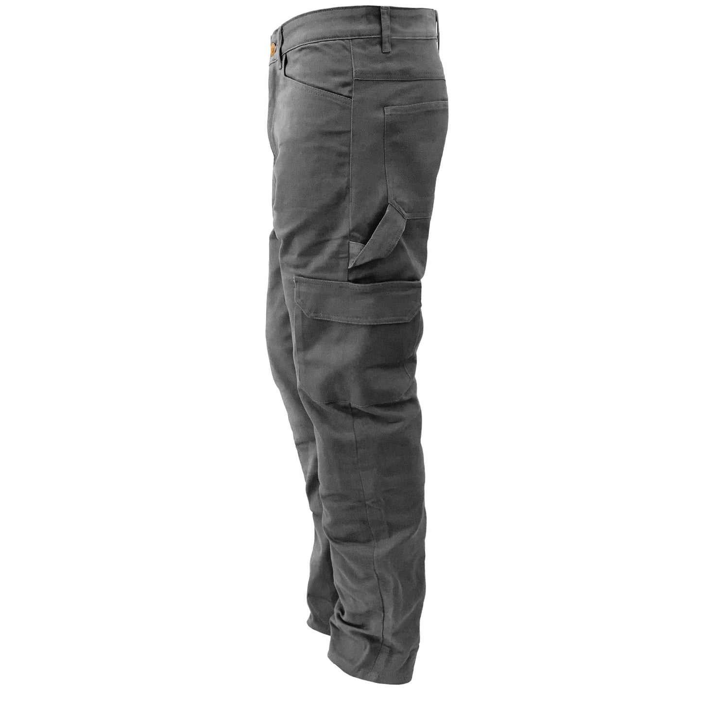 SALE Loose Fit Cargo Pants (Extra Wide) - Gray with Pads