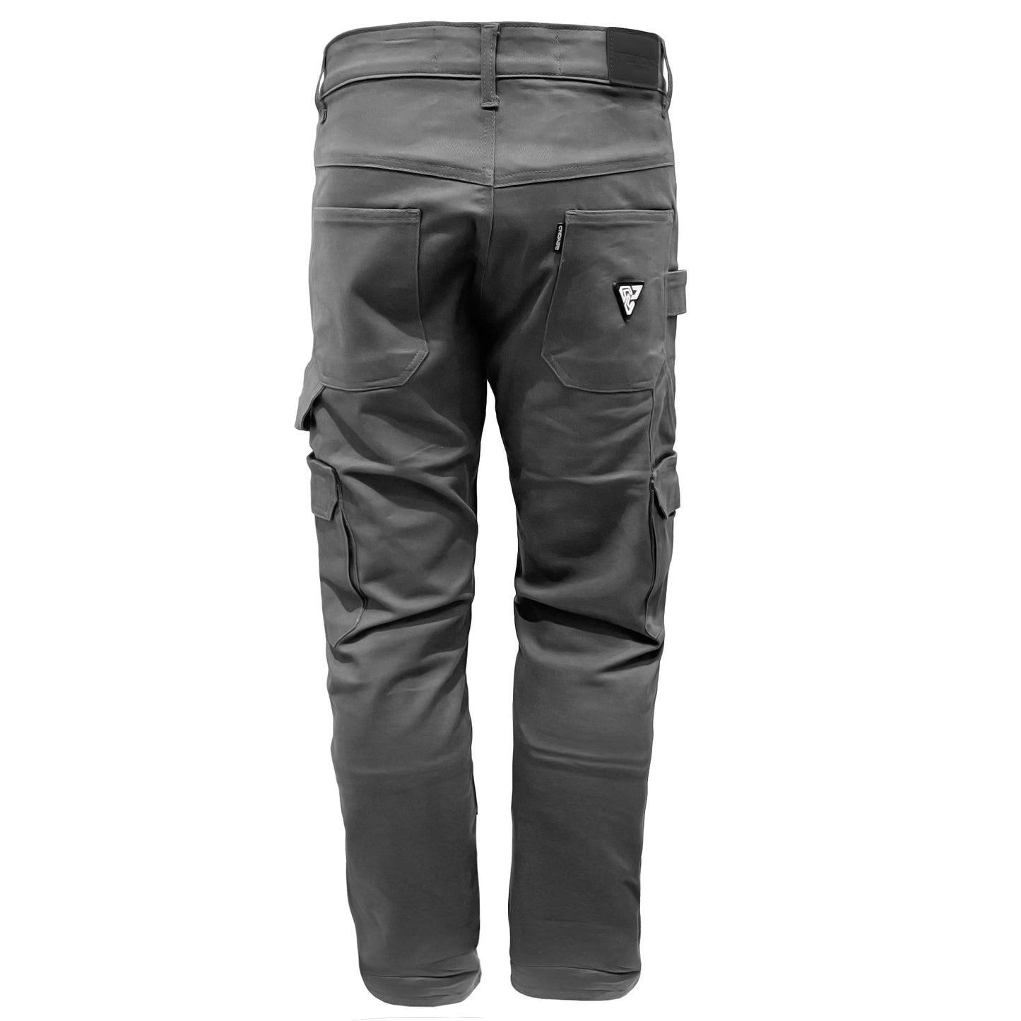 SALE Loose Fit Cargo Pants (Extra Wide) - Gray with Pads