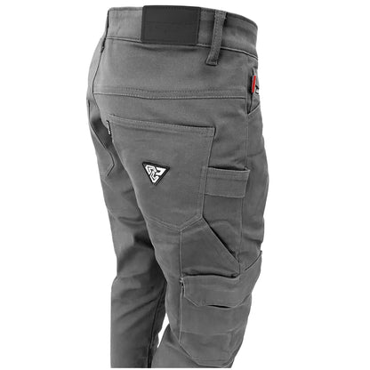 SALE Loose Fit Cargo Pants (Extra Wide) - Gray with Pads