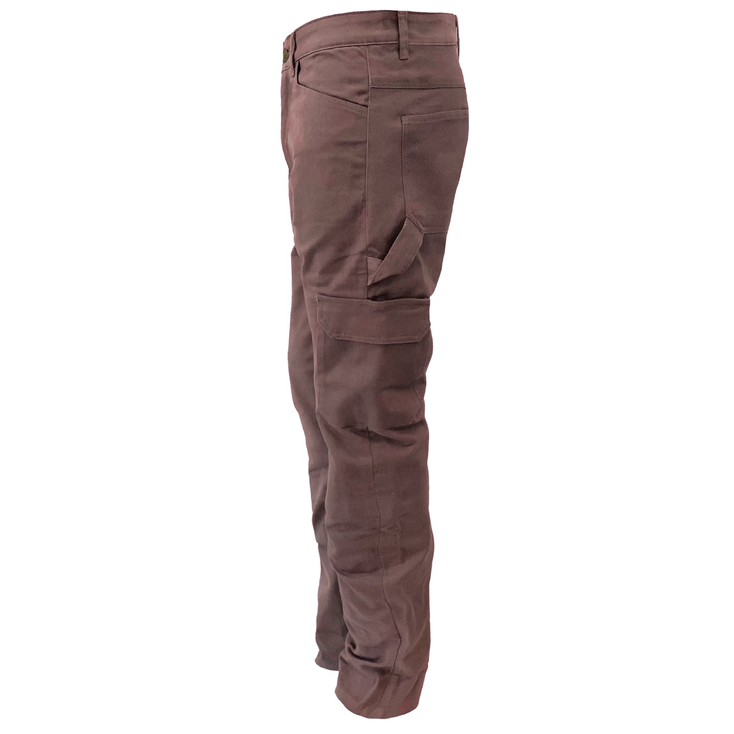 Loose Fit Cargo Pants (Extra Wide) - Light Cacao with Pads