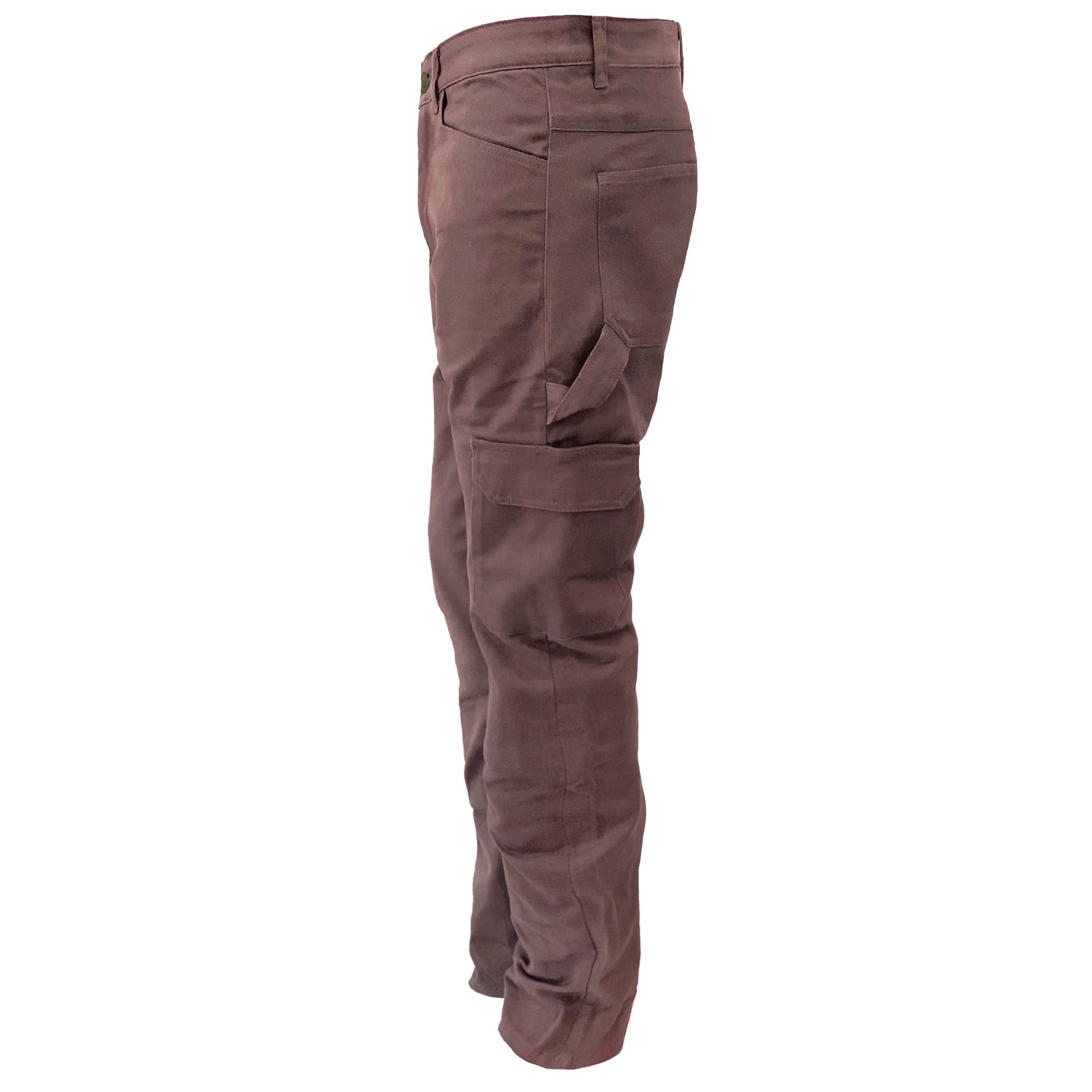 Loose Fit Cargo Pants - Light Cacao with Pads