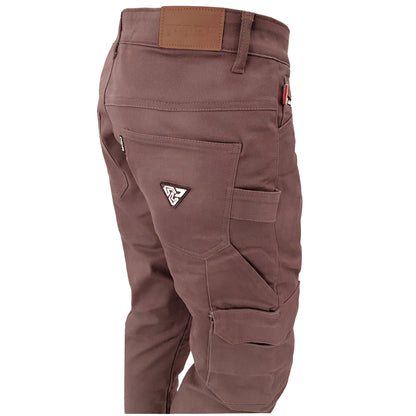 Loose Fit Cargo Pants (Extra Wide) - Light Cacao