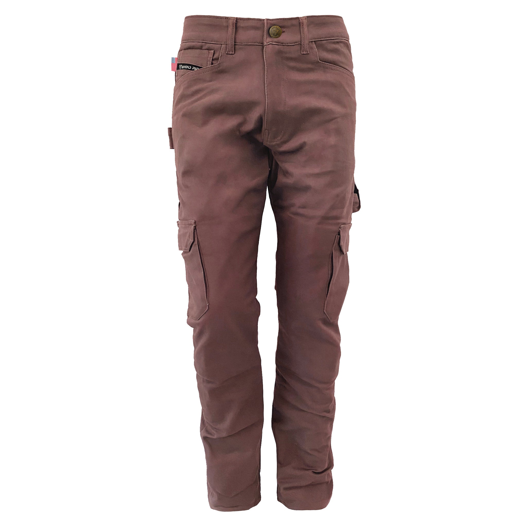 Loose Fit Cargo Pants - Light Cacao with Pads
