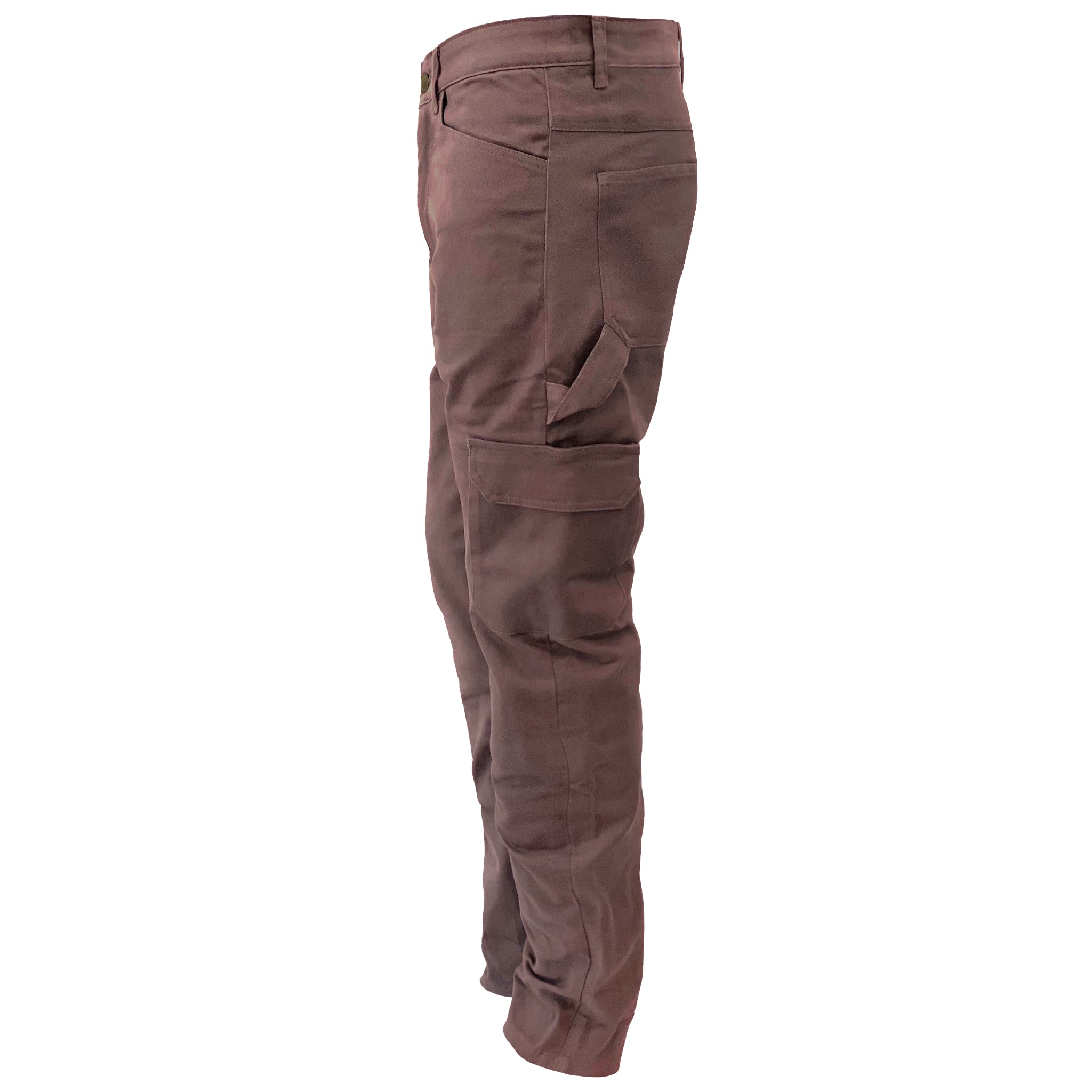Relaxed Fit Cargo Pants - Light Cacao with Pads