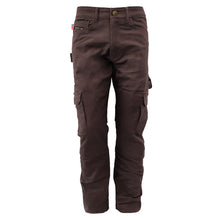 Loose Fit Cargo Pants (Extra Wide) - Dark Coffee with Pads