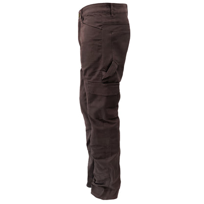 Loose Fit Cargo Pants (Extra Wide) - Dark Coffee with Pads