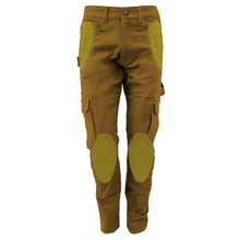Straight Leg Cargo Pants - Light Brown Solid with Pads